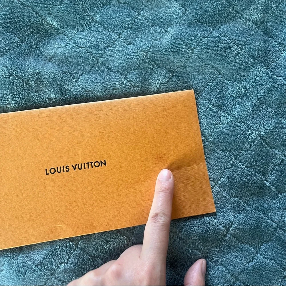 Louis Vuitton Orange Paper Receipt Holder‎